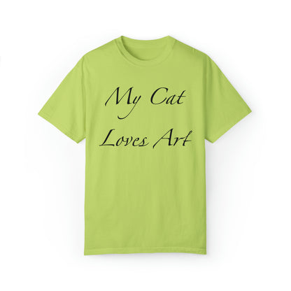 Mi gato ama el arte - Camiseta unisex (14 colores)