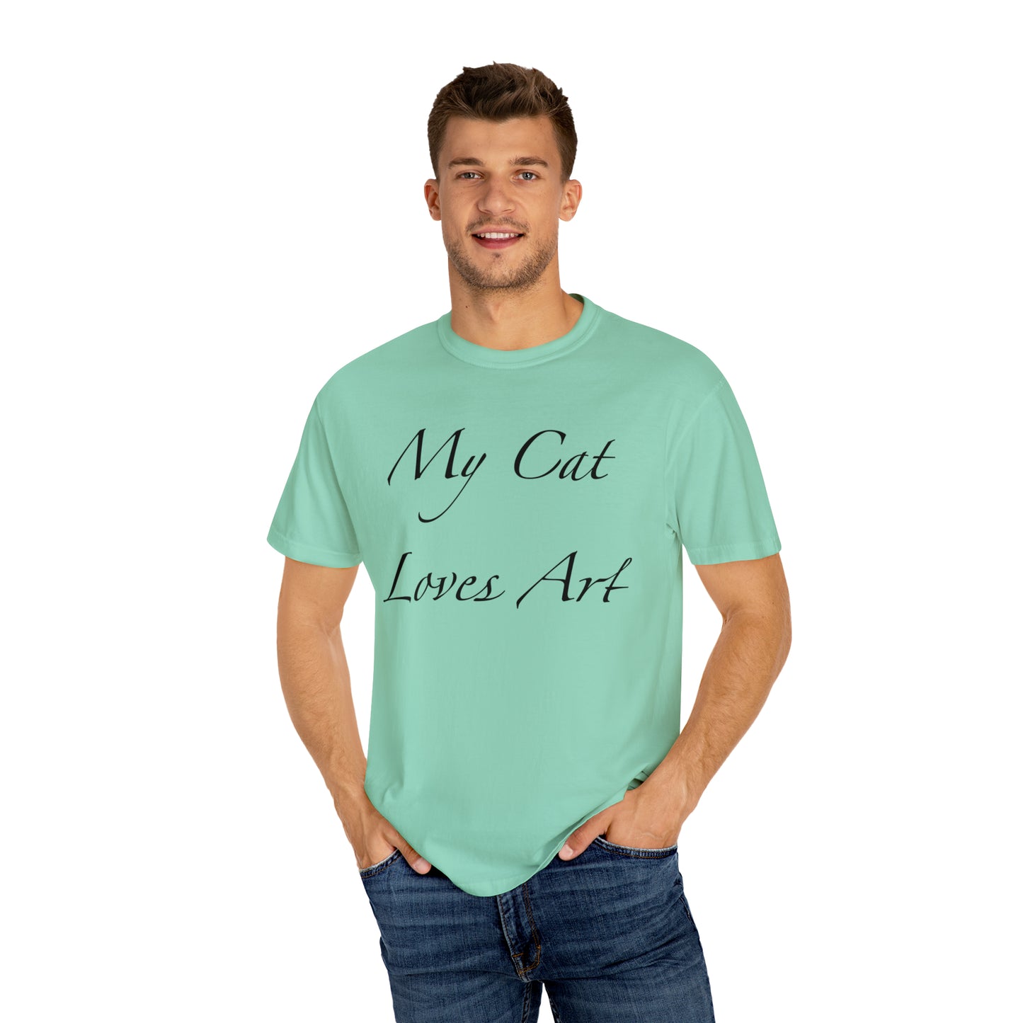 My Cat Loves Art - Unisex T-shirt (14 colors)