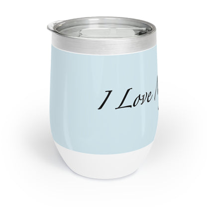 Amo a mi gato - Vaso de vino - Chambray