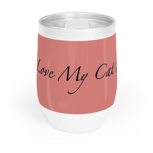 I Love My Cat - Wine Tumbler - Watermelon