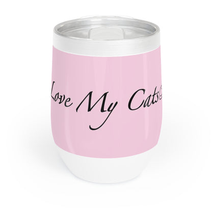 Amo a mis gatos - Vaso de vino (9 colores)