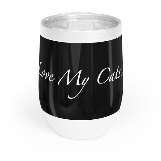 I Love My Cats - Wine Tumbler (9 colors)