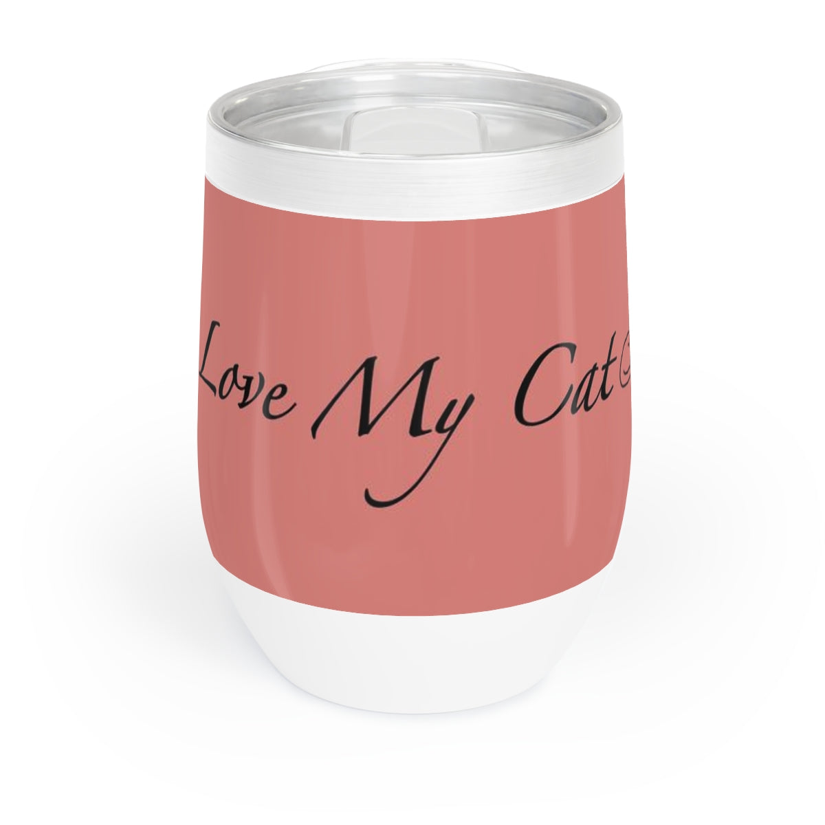 Amo a mi gato - Vaso de vino (9 colores)