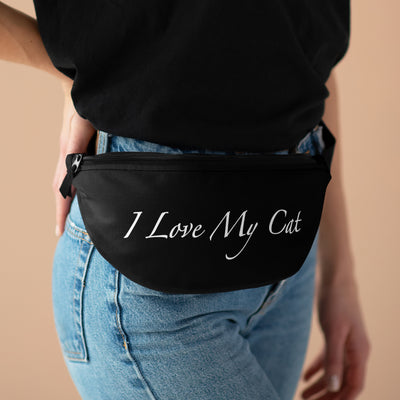 I Love My Cat - Fanny Pack - Black