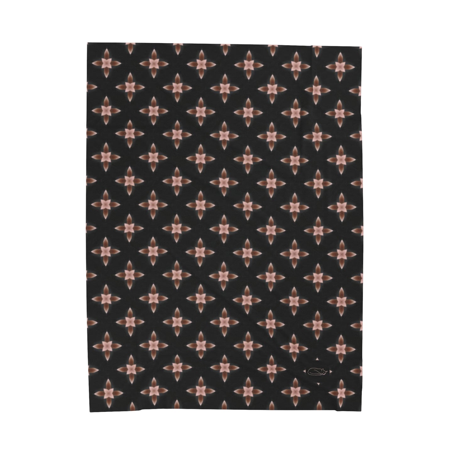 Velveteen Plush Blanket - Rose Star