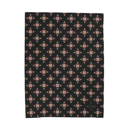 Velveteen Plush Blanket - Rose Star