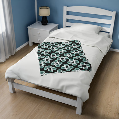 Velveteen Plush Blanket - Verdigris