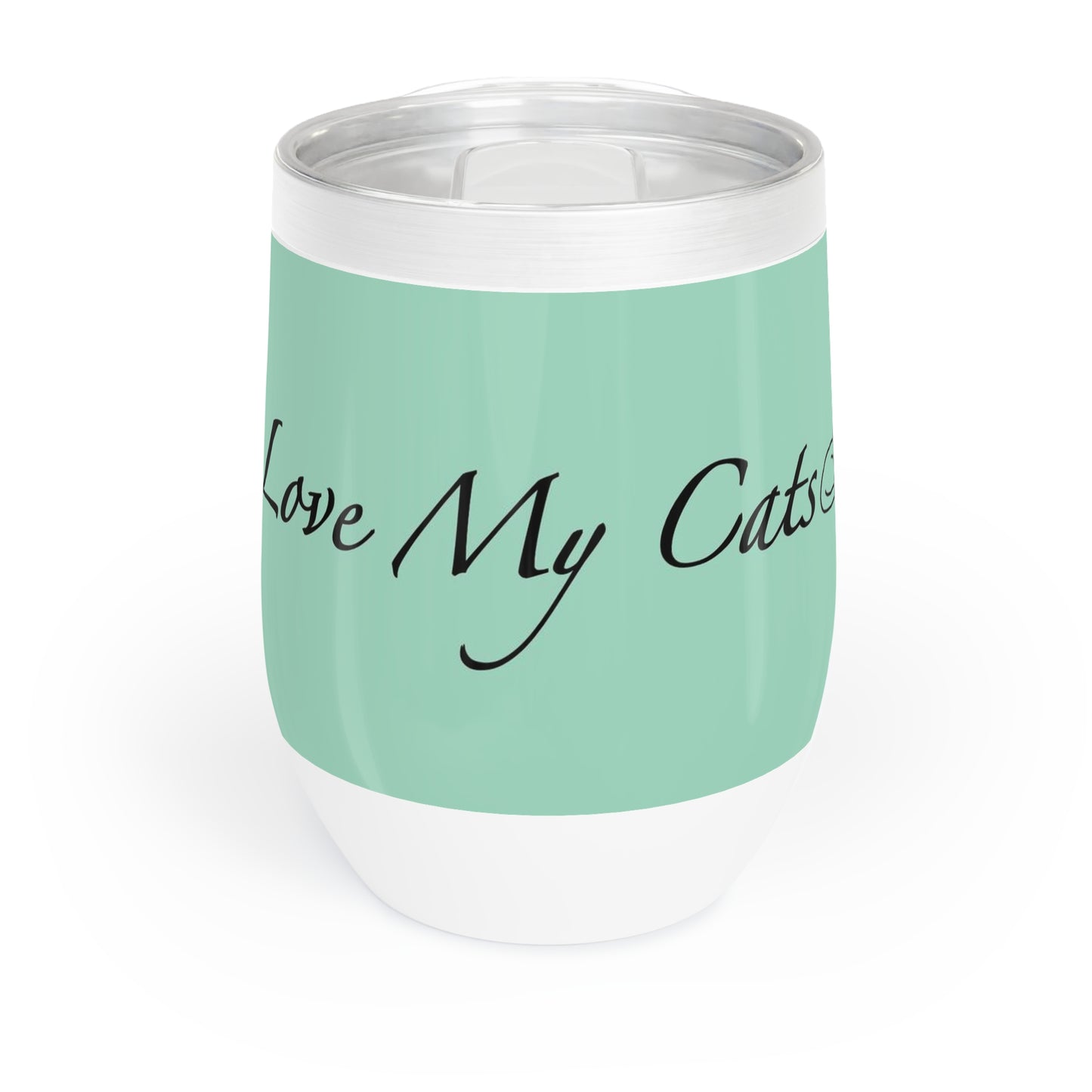 Amo a mis gatos - Vaso de vino (9 colores)