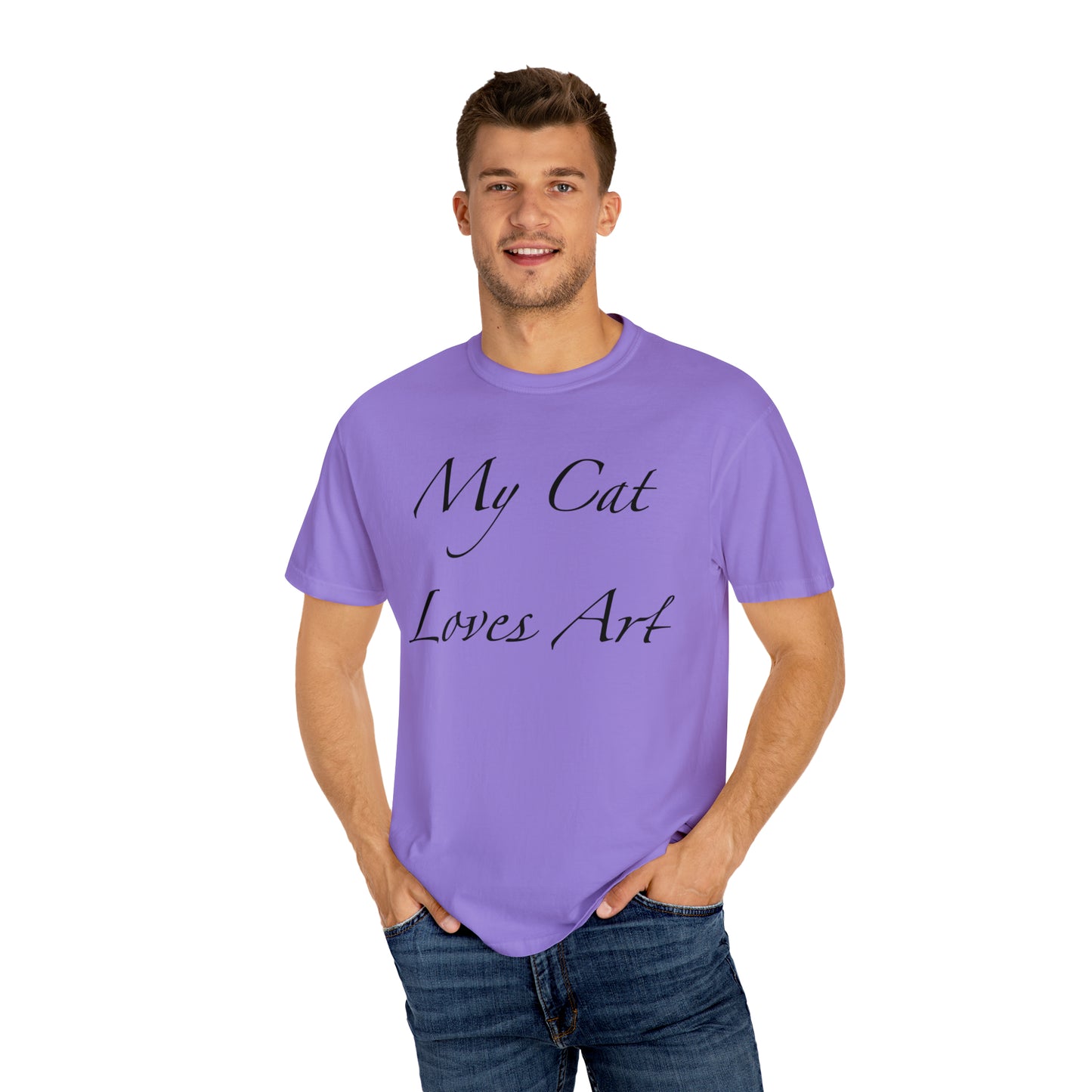 Mi gato ama el arte - Camiseta unisex (14 colores)