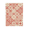 Velveteen Plush Blanket - Red Tiles
