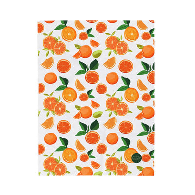 Velveteen Plush Blanket - Oranges