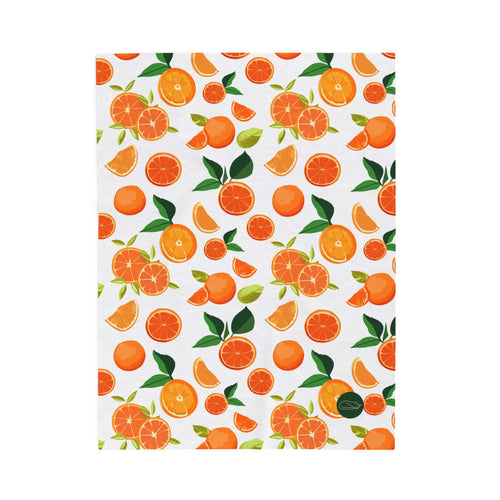Velveteen Plush Blanket - Oranges
