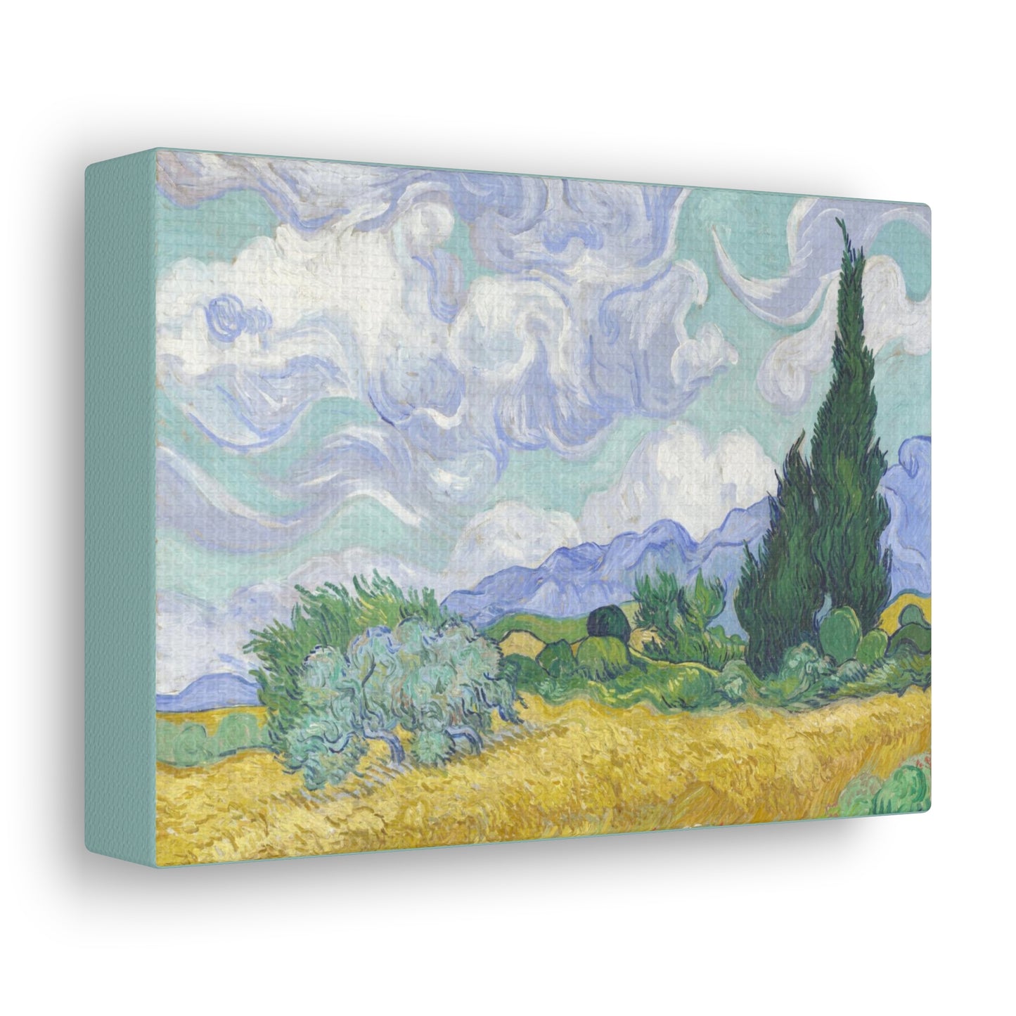 Wheatfield with Cypresses