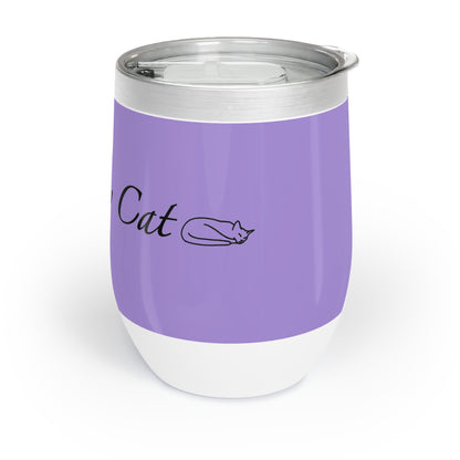 Amo a mi gato - Vaso de vino - Violeta