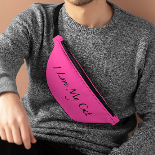I Love My Cat - Fanny Pack - Magenta