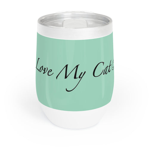 I Love My Cat - Wine Tumbler - Island Reef