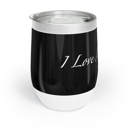 Amo a mi gato - Vaso de vino - Negro