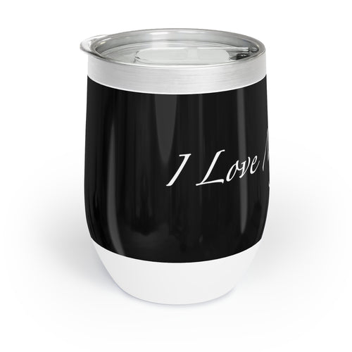 I Love My Cat - Wine Tumbler - Black