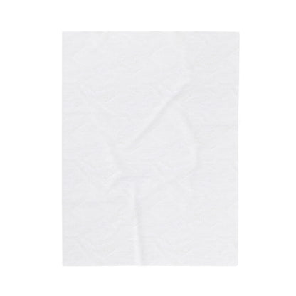 Velveteen Plush Blanket - Ivory Stone