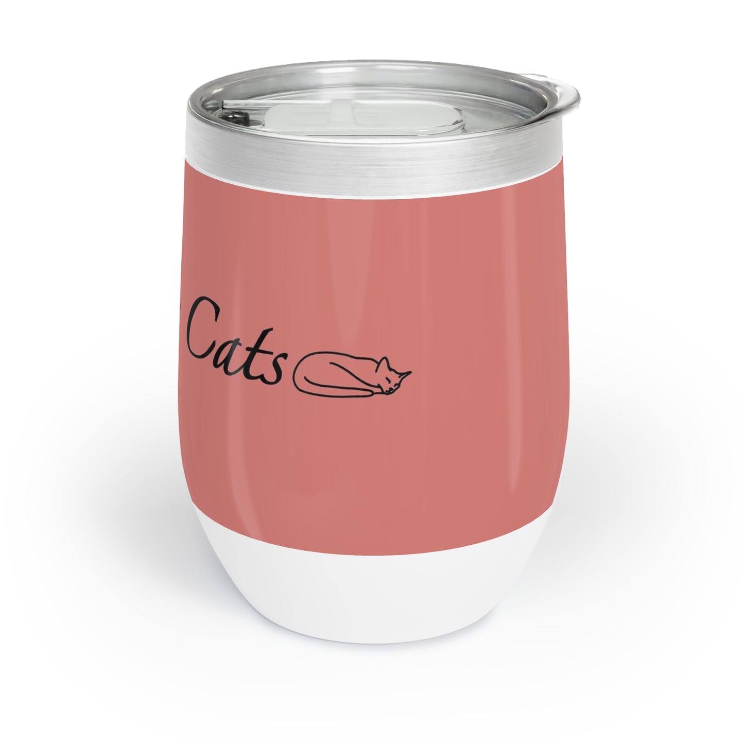 Amo a mis gatos - Vaso de vino - Sandía