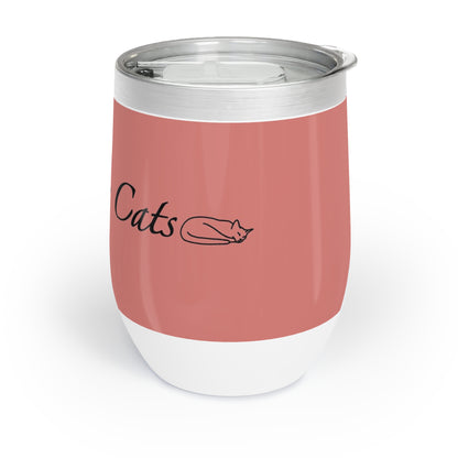 Amo a mis gatos - Vaso de vino - Sandía