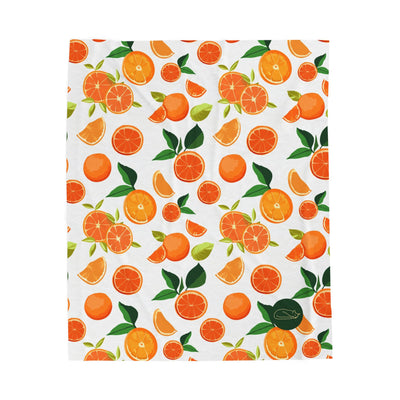 Velveteen Plush Blanket - Oranges
