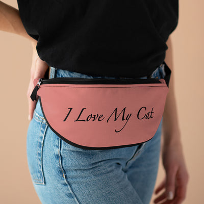 I Love My Cat - Fanny Pack - Watermelon