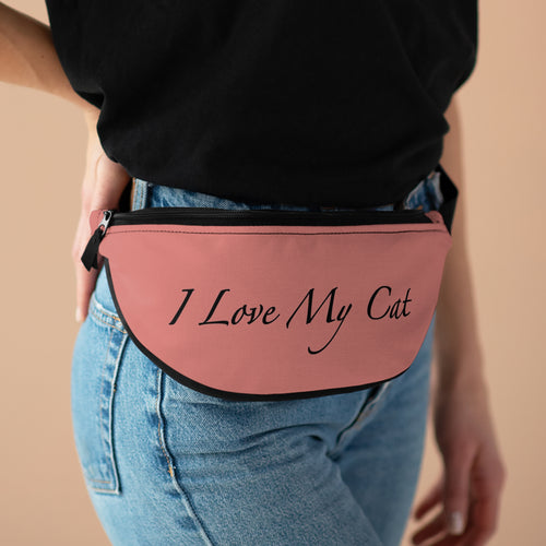I Love My Cat - Fanny Pack - Watermelon