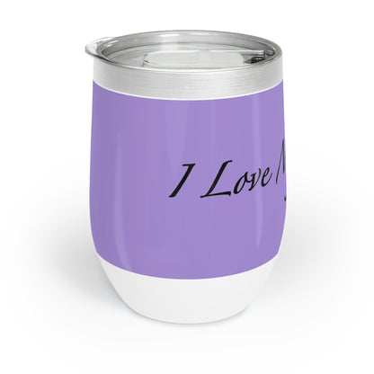 Amo a mis gatos - Vaso de vino - Violeta
