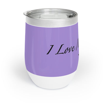 Amo a mis gatos - Vaso de vino - Violeta