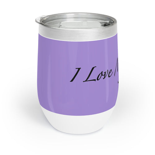 I Love My Cats - Wine Tumbler - Violet