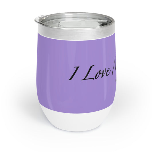 Amo a mis gatos - Vaso de vino - Violeta