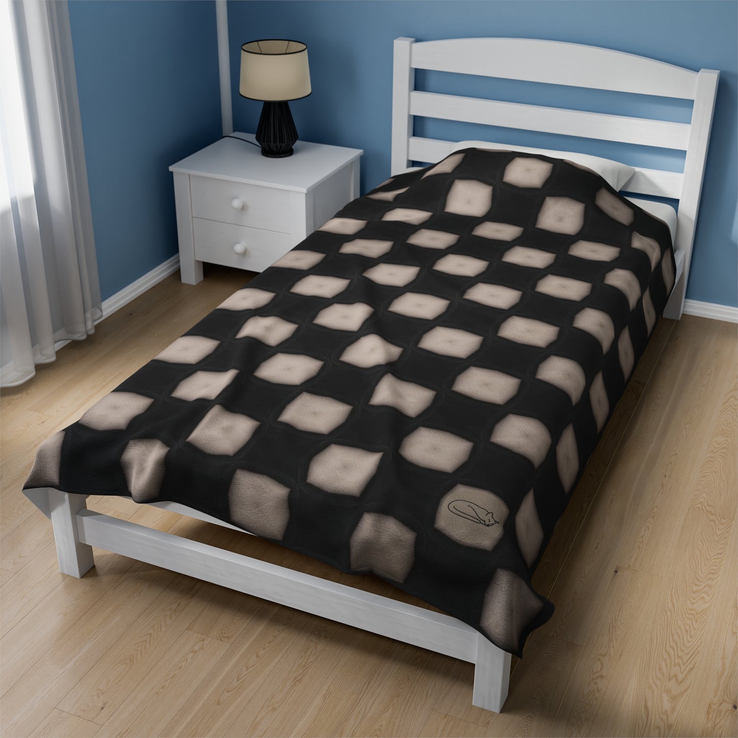 Velveteen Plush Blanket - Chessboard