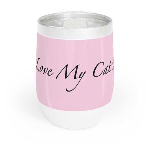 I Love My Cat - Wine Tumbler Blossom