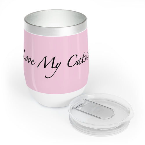 I Love My Cats - Wine Tumbler - Blossom