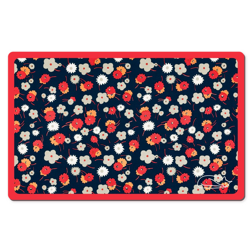 White, Gray, Orange and Red Flowers