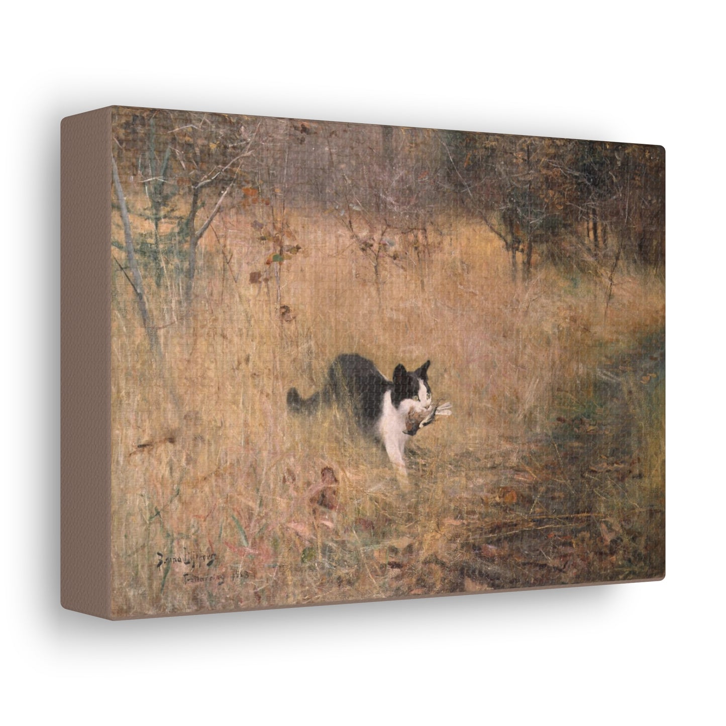 Art For Your Cat Cat Hunting Birds Bruno Liljefors 1883