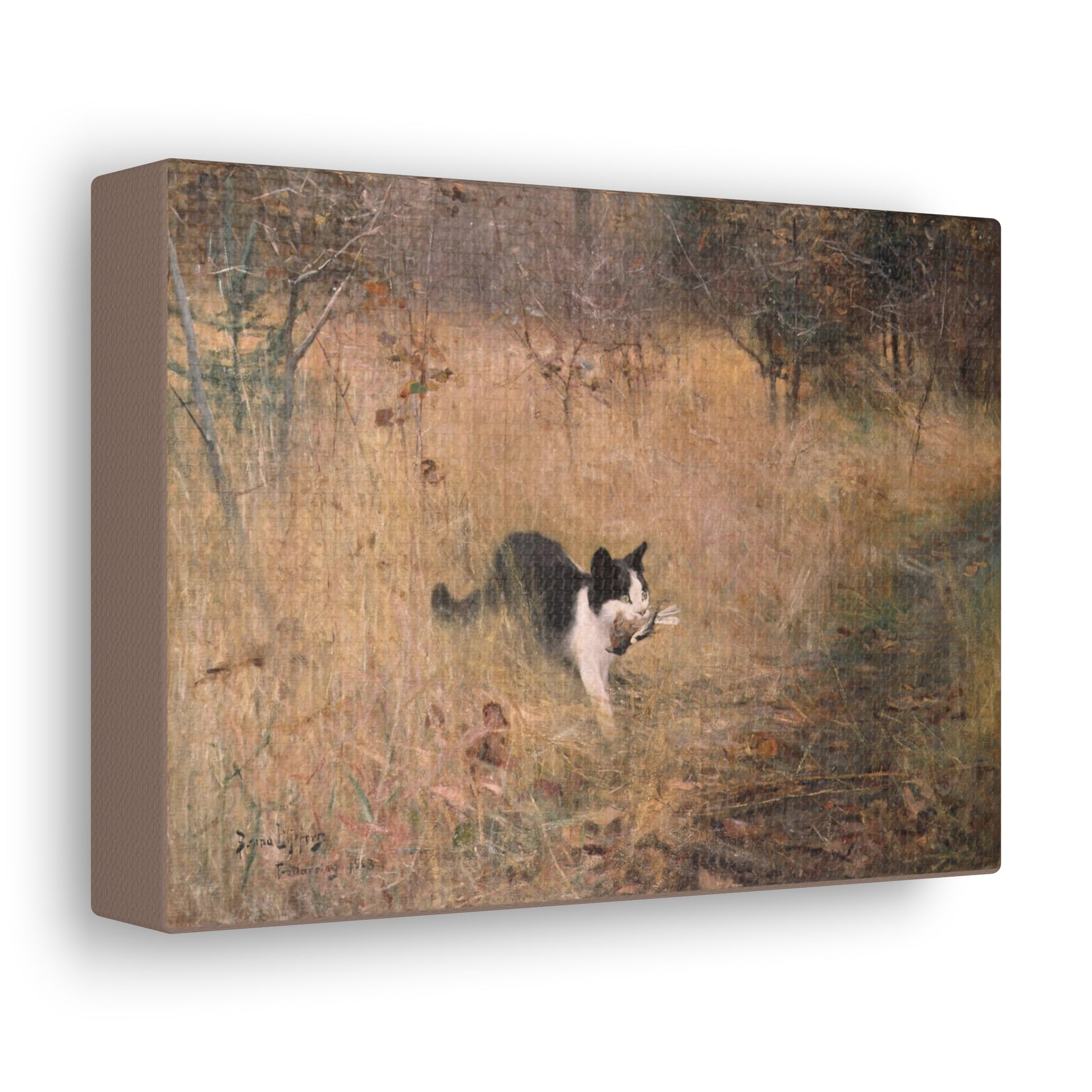 Art For Your Cat Cat Hunting Birds Bruno Liljefors 1883