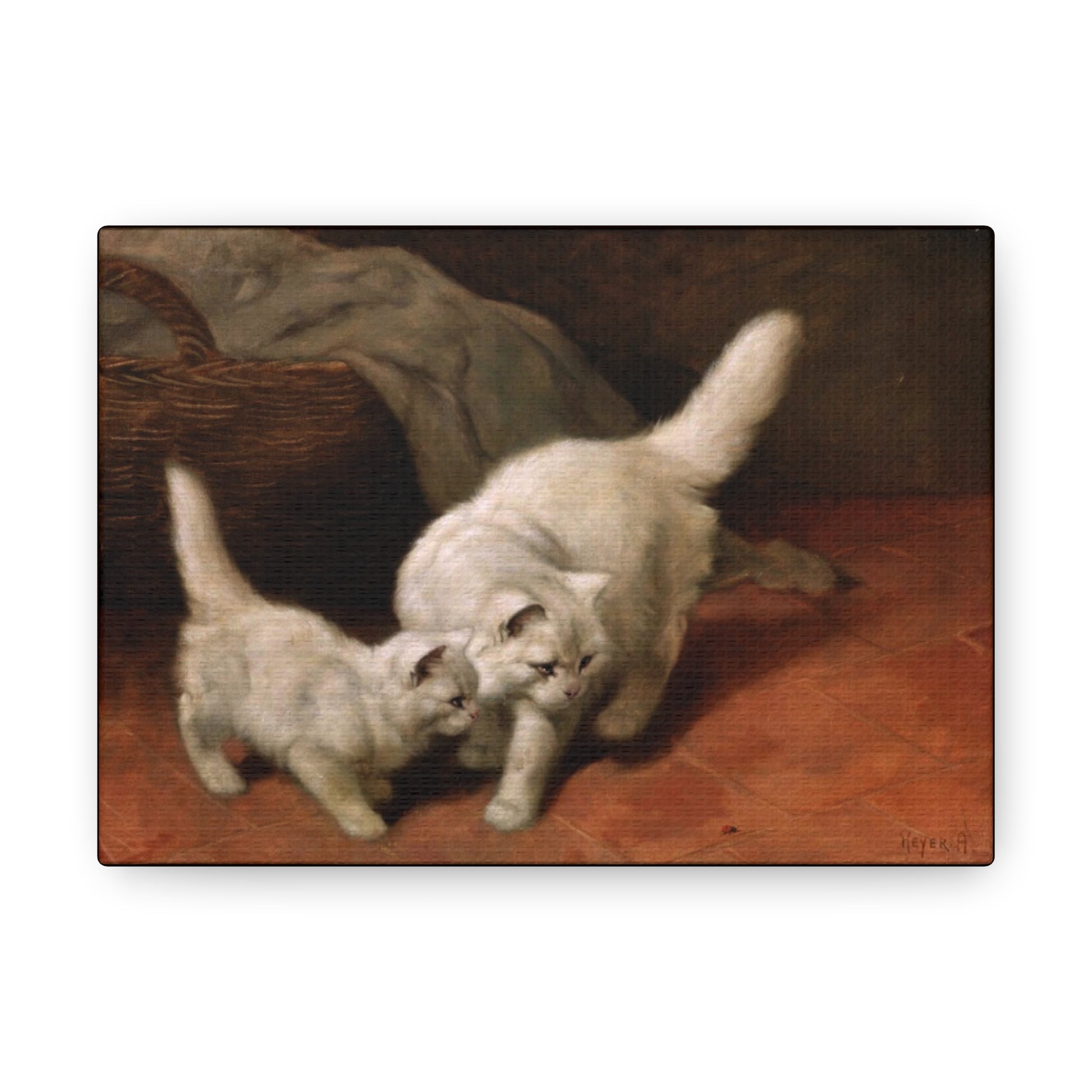 Art For Your Cat Cats and Ladybug Arthur Heyer 1912