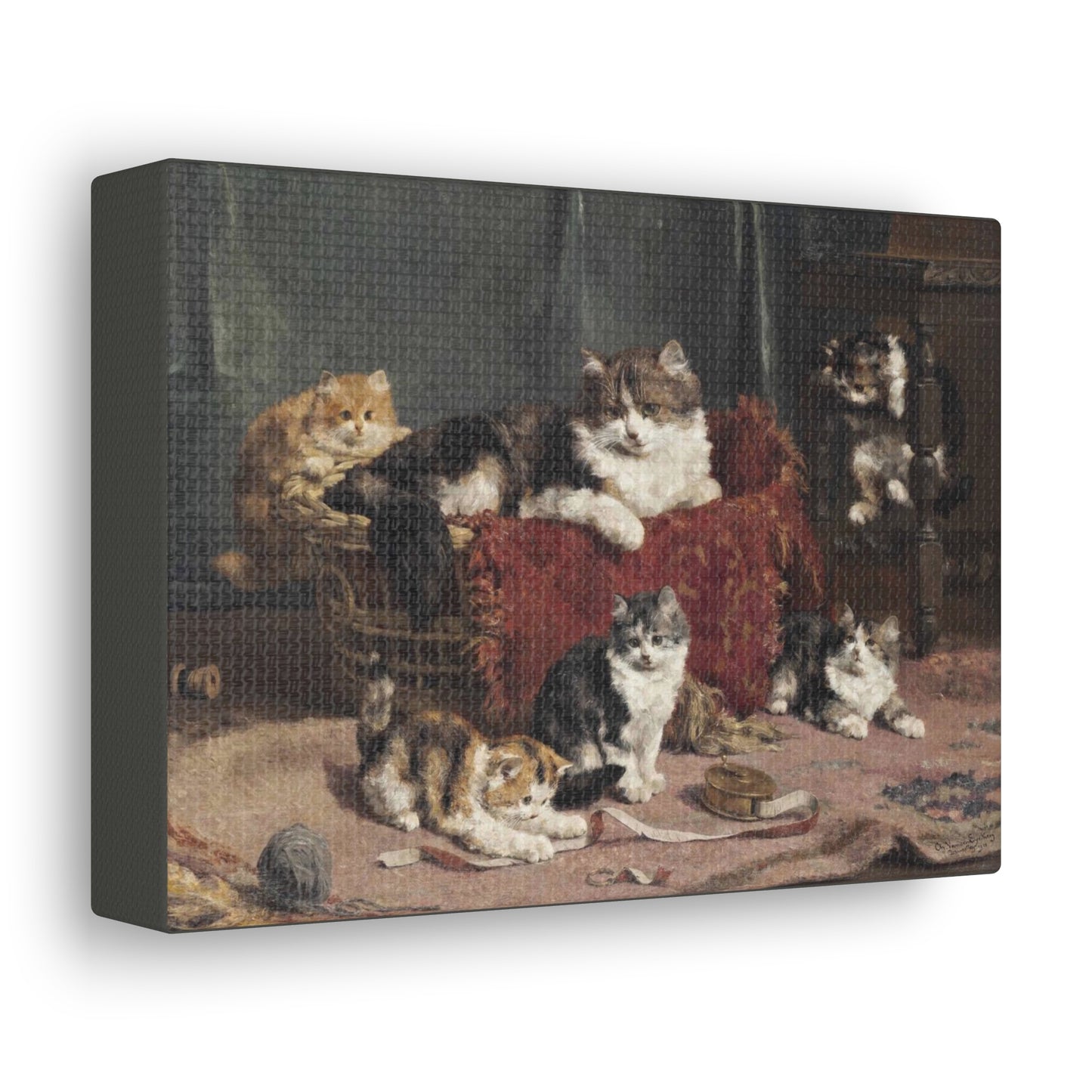 Art For Your Cat Playtime Charles van den Eycken 1910