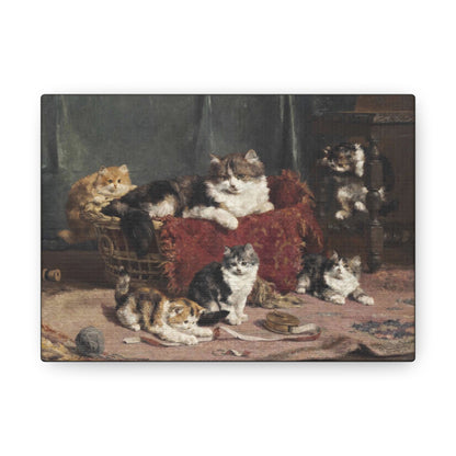 Art For Your Cat Playtime Charles van den Eycken 1910