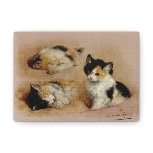 Art For Your Cat Studies of an Awakening Kitten Henriëtte Ronner-Knip 1878
