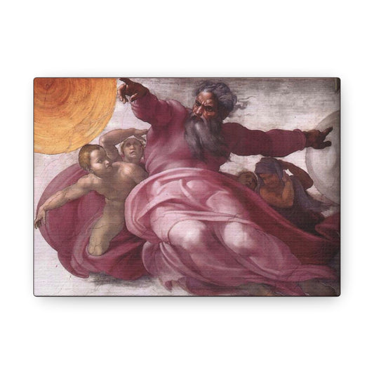 Art For Your Cat The Creation of the Sun, Moon, and Plants Michelangelo 1511