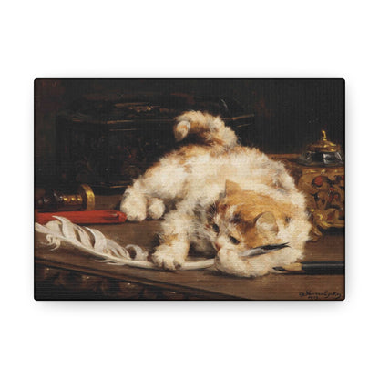Art For Your Cat The Little Writer Charles van den Eycken 1913