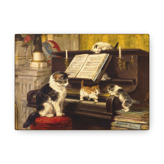 Art For Your Cat The Piano Lesson Henriëtte Ronner-Knip 1878