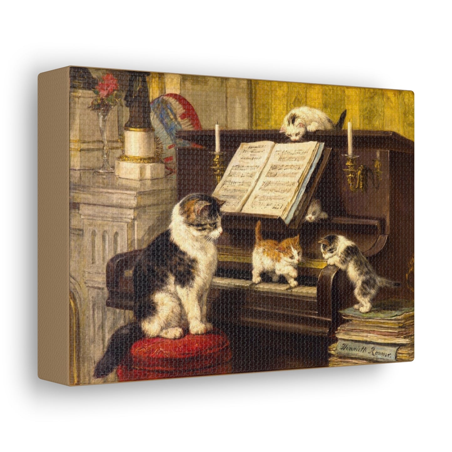 Art For Your Cat The Piano Lesson Henriëtte Ronner-Knip 1878