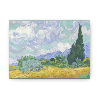 Art For Your Cat Wheatfield with Cypresses Vincent van Gogh 1889