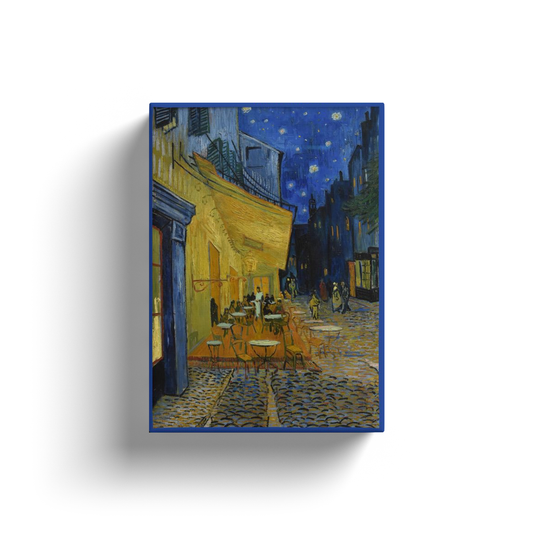 Terraza del café por la noche